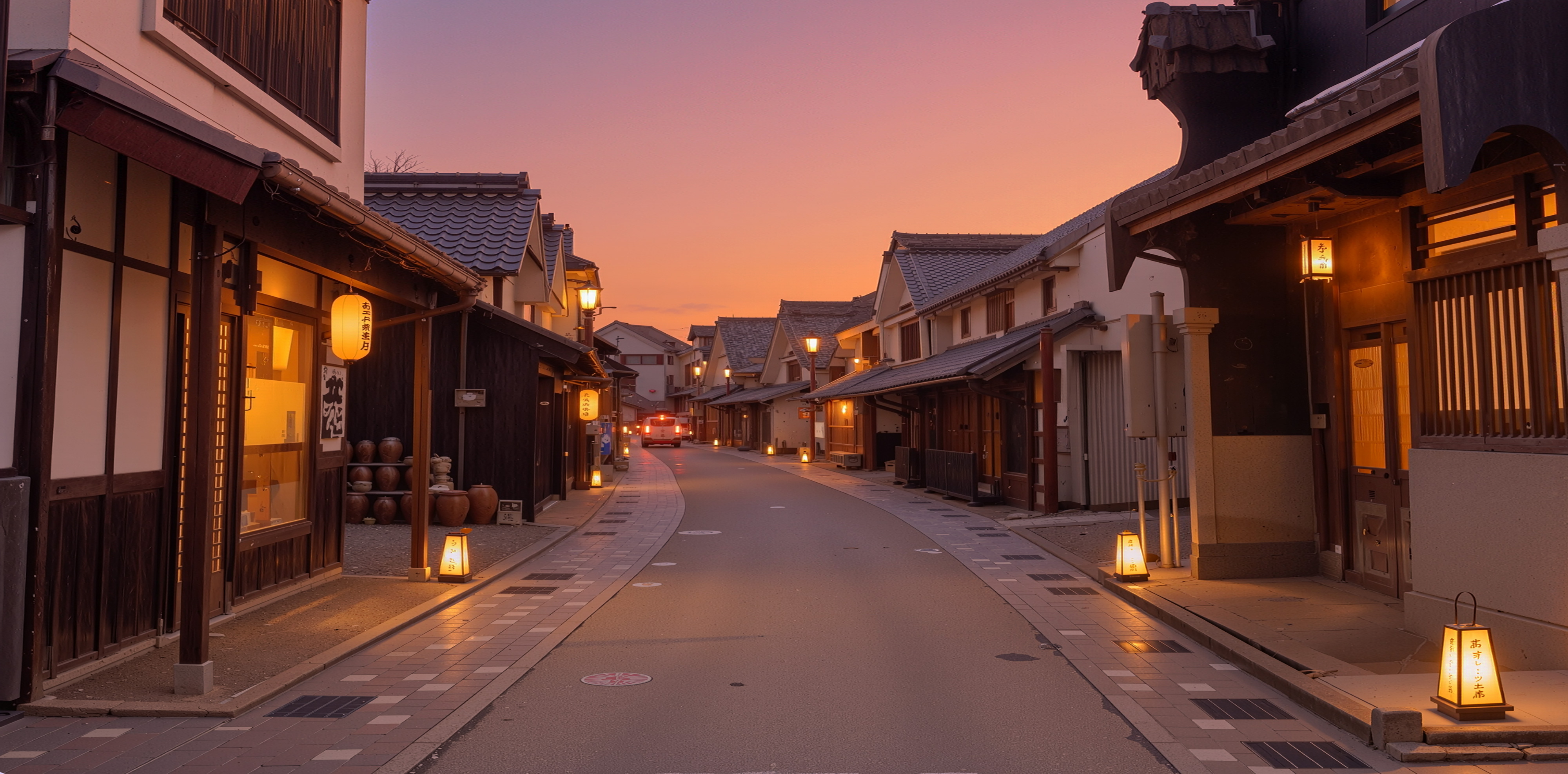 日本の伝統的な町並み